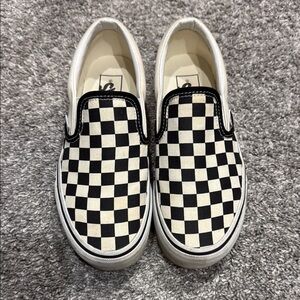 Vans Platform Checkered Slip Ons